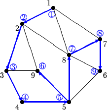 \begin{picture}
(70,70)
 

\color {blue}
 

\thicklines 
 
 \put(35.2,65.1){\lin...
 ...
 \put(45,5) {\line(1,1){20}} %5 

 \put(65,25){\line(-2,1){20}} %6\end{picture}